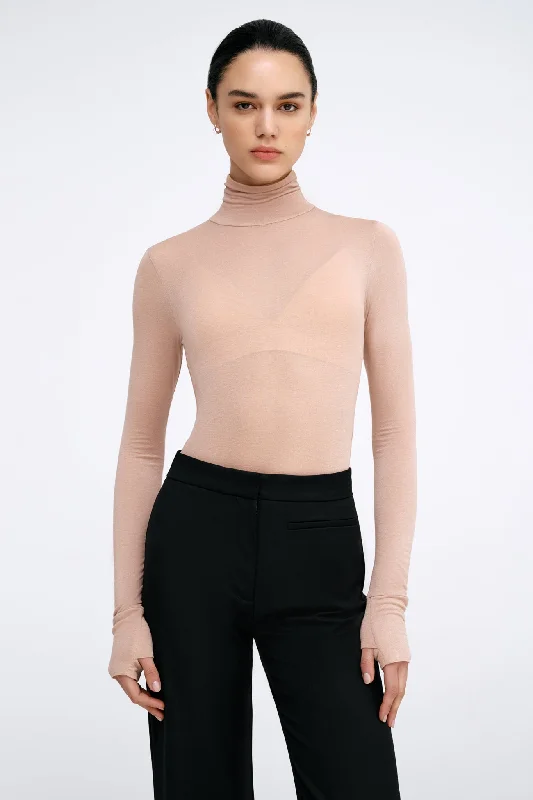 High waist design British style Annie Sheer Bodysuit