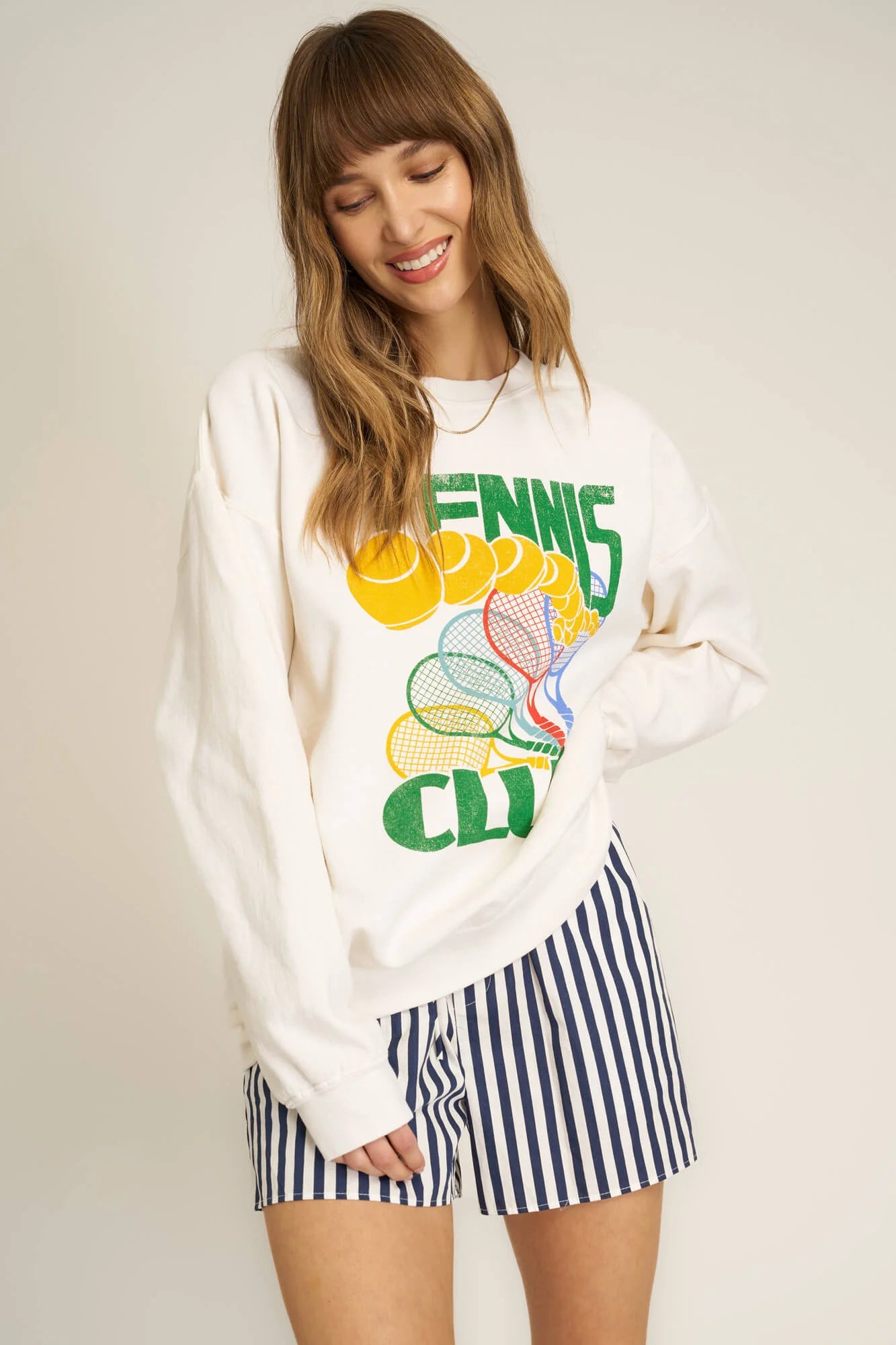 Trendy and versatile Classic design Tennis Club Sweatshirt