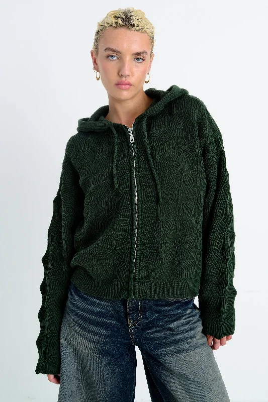 High-quality fabrics Fuzzy Knit Top Thing Spiky Hoodie