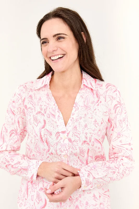Amazing design Summer selection Twig Linen Shirt - Orchid Weekend