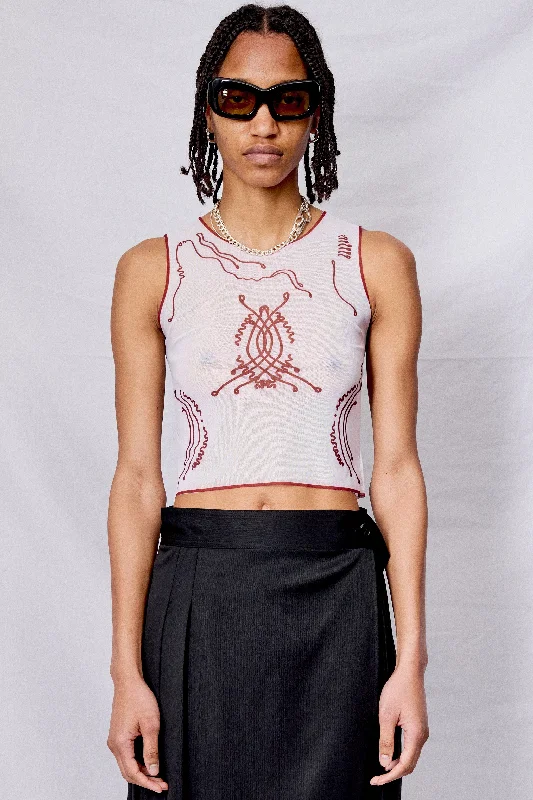 Sports Tights Comfortable design Venus Shell Mesh Tank Top
