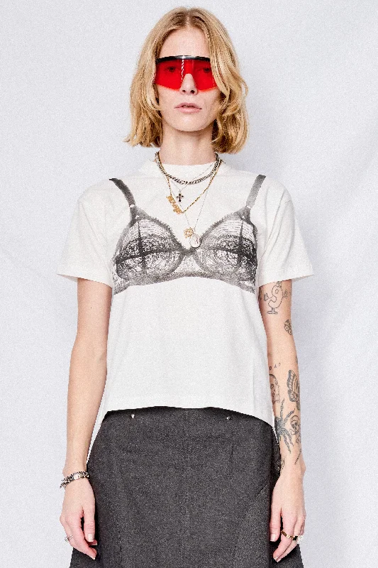 Independent design Unique design White Bra T-Shirt