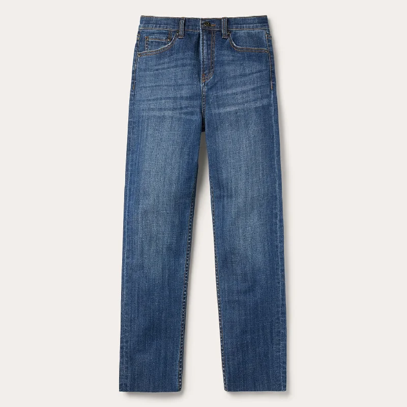 Fresh And Simple Cargo style jeans 915 High Rise Straight Fit Crop Jeans