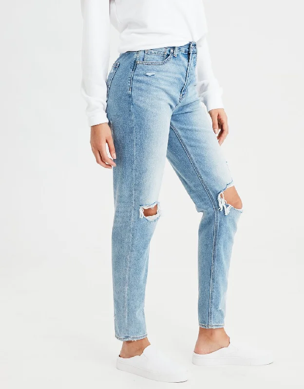 Style Design Cargo-style pants AE Ripped Mom Jean