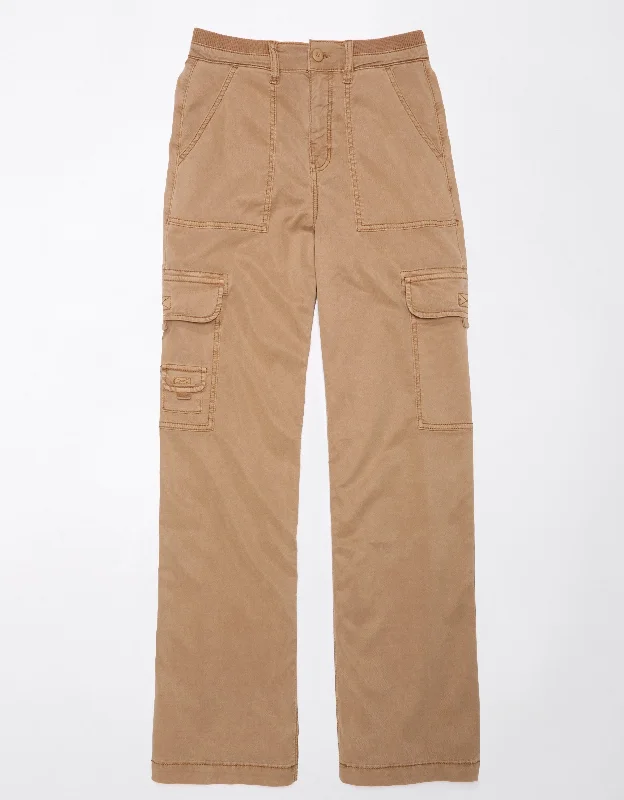 Mid-length Style Formal grey pants AE Stretch Curvy Super High-Waisted Baggy Wide-Leg Cargo Pant Mid-length Style Formal grey pants AE Stretch Curvy Super High-Waisted Baggy Wide-Leg Cargo Pant