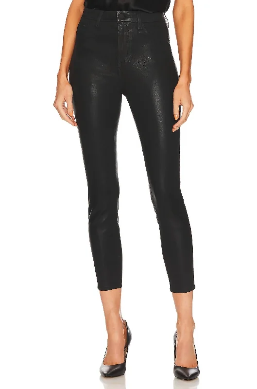 Fun and cute Flared bell-bottom pants Akira Ultra High Rise Skinny Jean In Noir Coated Fun and cute Flared bell-bottom pants Akira Ultra High Rise Skinny Jean In Noir Coated