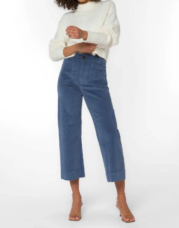 Warm Winter Series Classic work trousers Alyx Cropped Pant In Blue