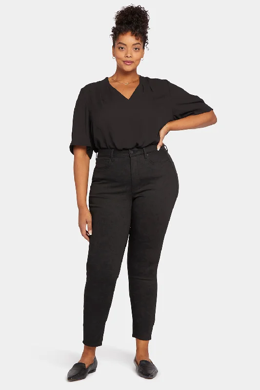 Slim Fit Button-fly jeans Ami Skinny Jeans In Plus Size - Black Rinse