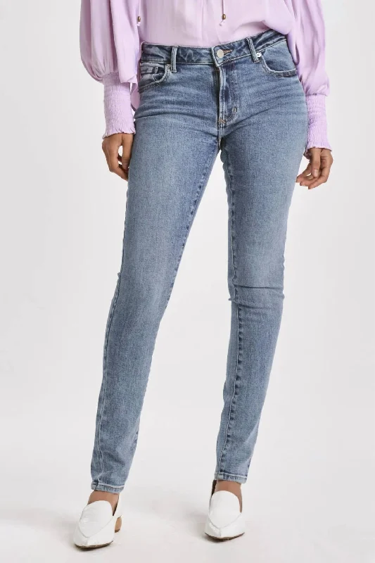 Sports Jumpsuit Street style pants Aralina Mid-Rise Skinny Jeans In Blue