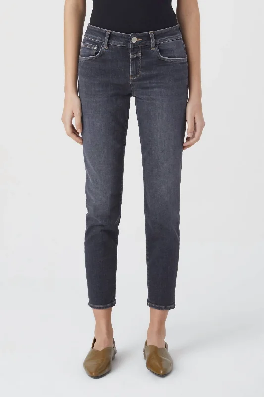 Sports Functional Style Comfortable maternity pants Baker Jean In Dark Grey