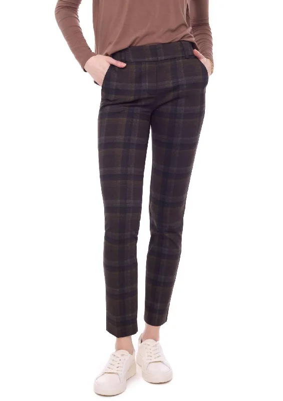Sports suit style Bonnie Plaid Pant In Kodiak