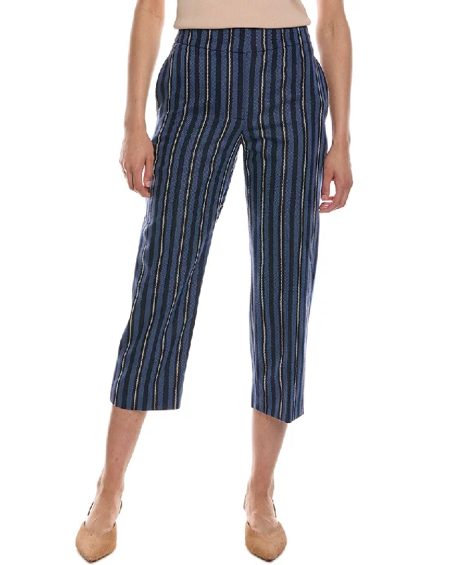 Sports Cool Burberry Wool-Blend Crop Trouser