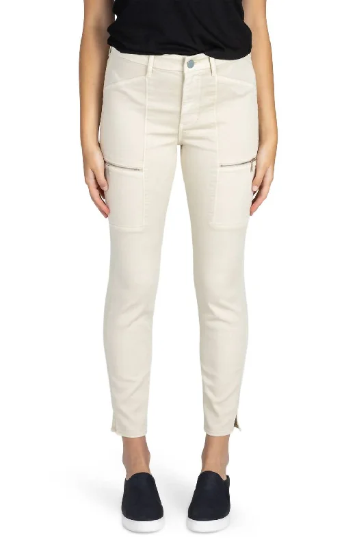 Warm Winter Series Elegant slouchy pants Carlyon Skinny Cargo Pant In Laie