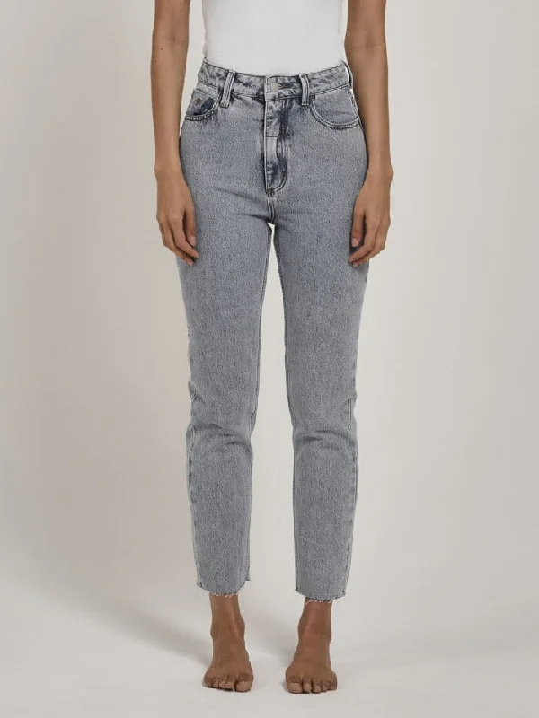 Sports Zipper Style Low-rise denim Casey Slim Jean - Garage Blue