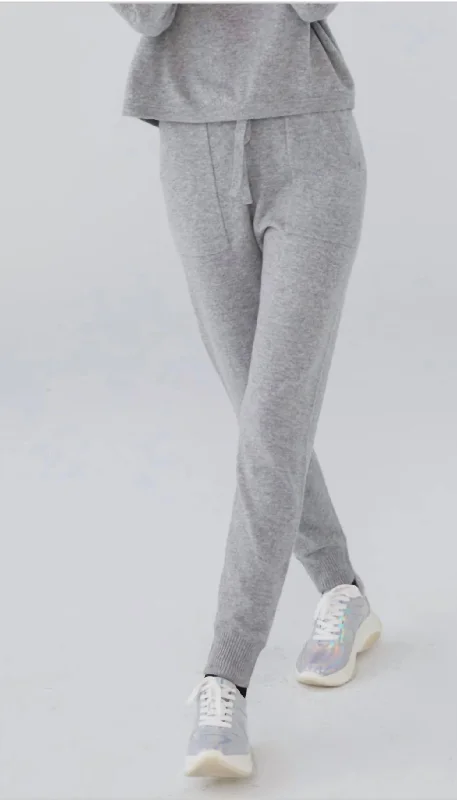 Innovative Design Cashmere Jogger In Grey