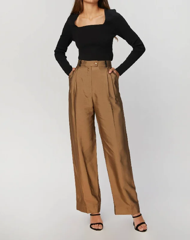 Elegant Style Chet Pants In Mocha