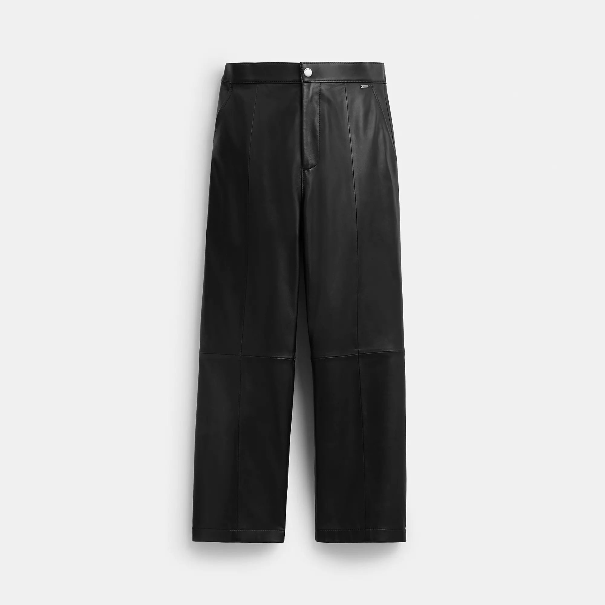 Sports Tights Women’s straight trousers Coach Outlet Leather Pants