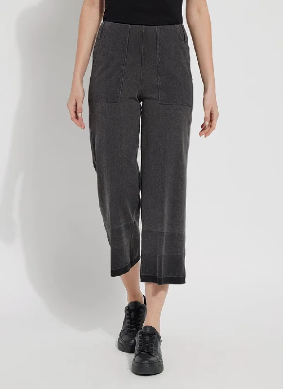 Elegant Style Custom fit pants Cropped Wide Leg Denim