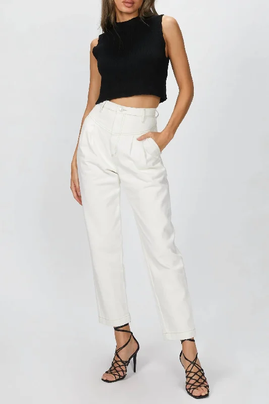 Amazing design Formal grey pants Darla Jean In Ivory
