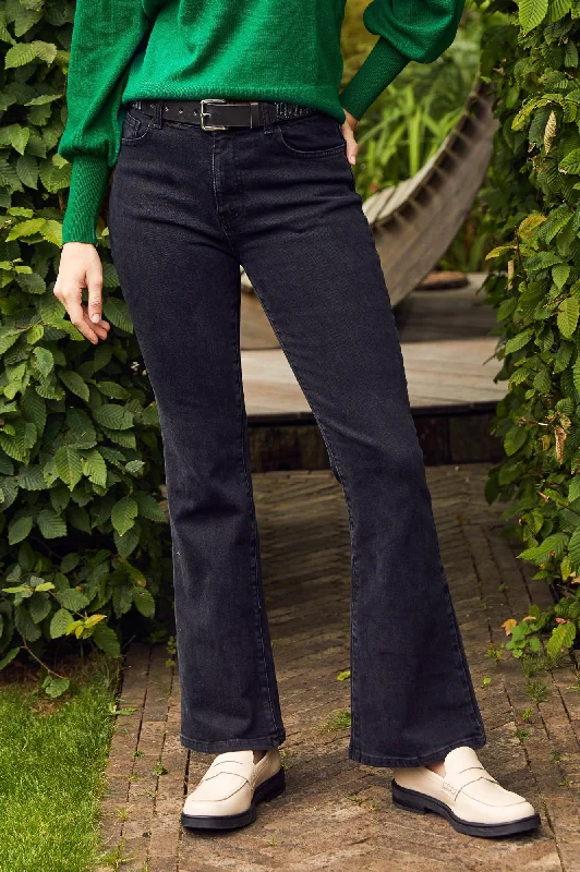 Elegant And Elegant Denim overalls Denim Boot Cut Jean | Black