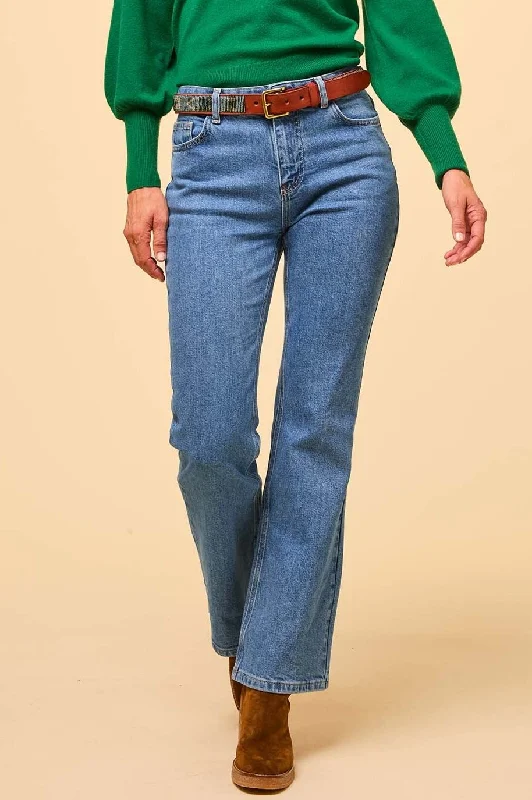 Advanced Customization Raw hem jeans Denim Boot Cut Jean | Denim Wash