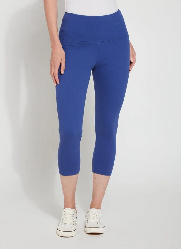 Wandering freely Stretchy denim trousers Denim Capri