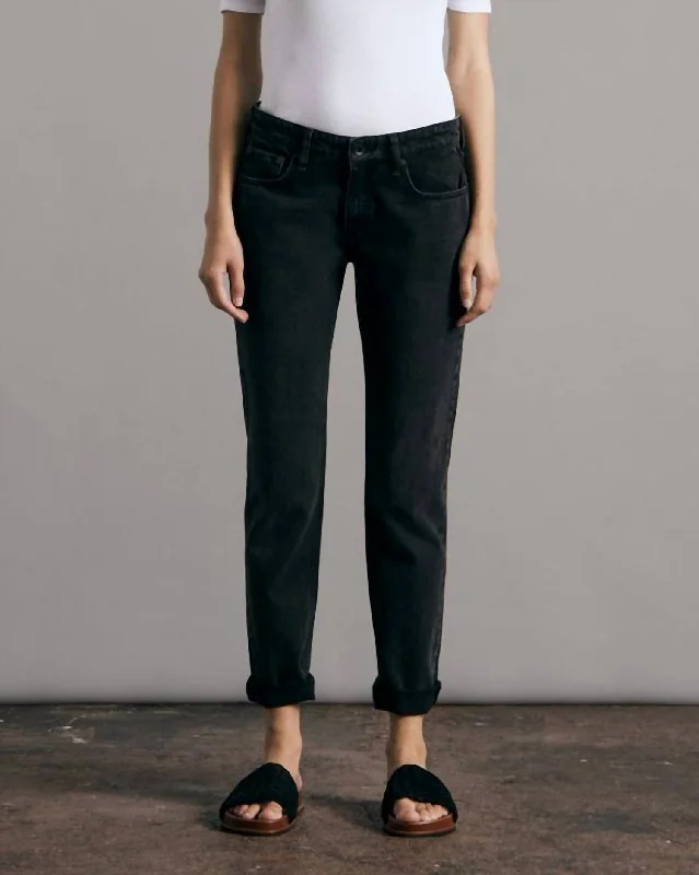 Retro Dress Soft wool trousers Dre Low-Rise Boyfriend Jean In Highland