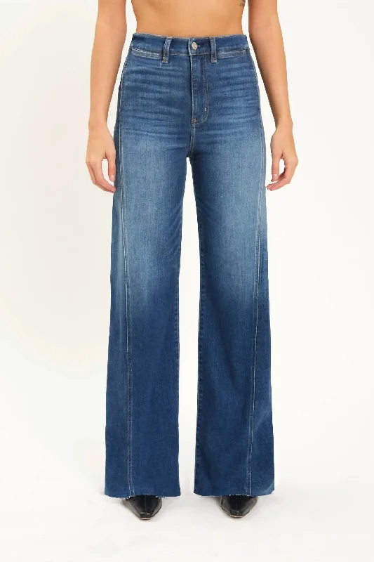 Sports Cool Classic bootcut denim Far Out Seam Wide Leg Jean In Waterfall