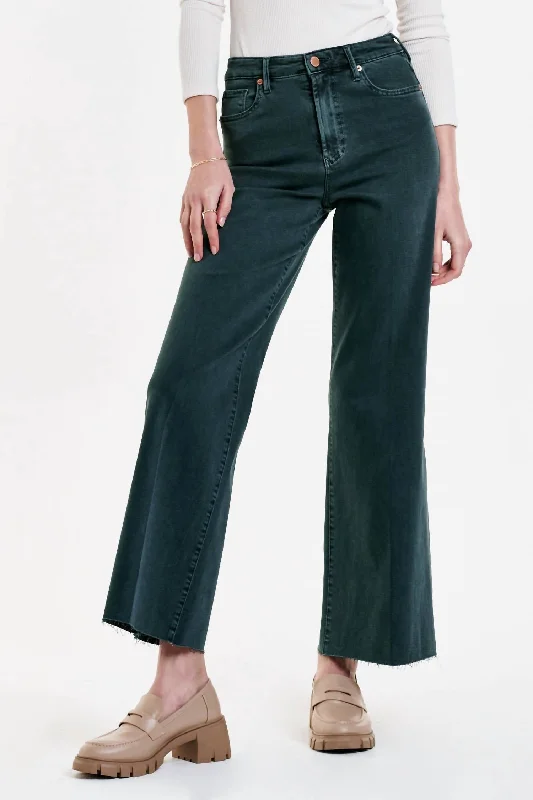 Single-shoulder Neck Design Faux leather pants Fiona High Rise Wide Leg Jean In Ponderosa Pine Single-shoulder Neck Design Faux leather pants Fiona High Rise Wide Leg Jean In Ponderosa Pine