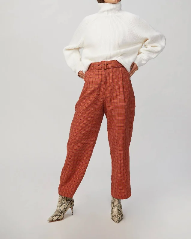 Classic Retro Flo Pant In Tio Plaid