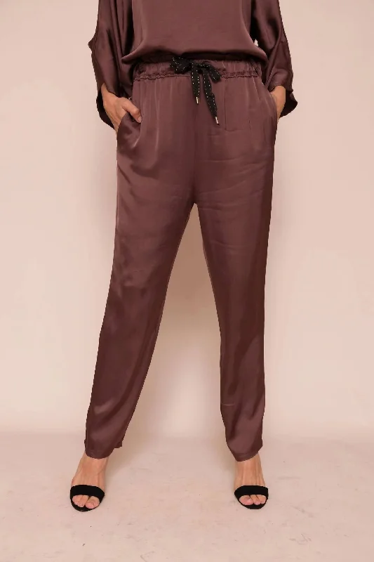Multi-functional style Galina Silky Pant In Mocha