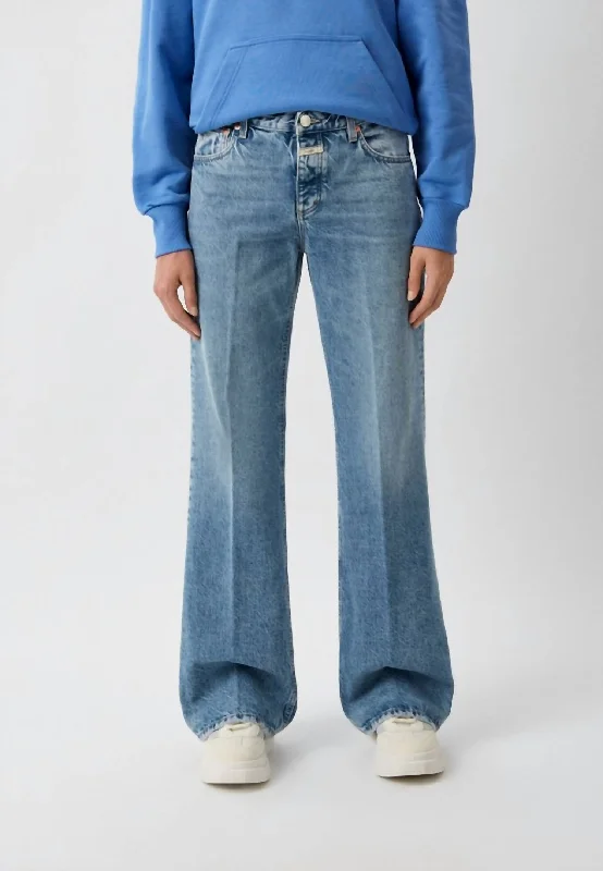 Printing decoration Tailored slim-fit trousers Gillian Jeans In Mid Blue
