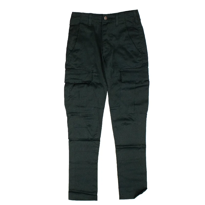 Classic Series Curvy fit women’s pants Green Solid Cargo Pants