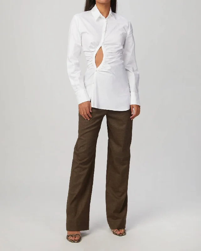 Advanced Customization Heart Pant In Melange Brown