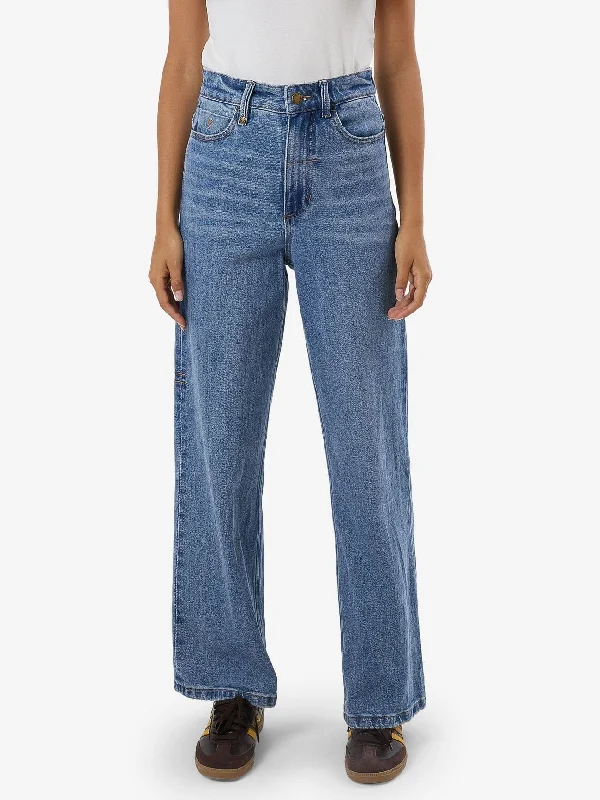 Design sense Color-block jeans Holly Stretch Jean - Dark Dust Blue