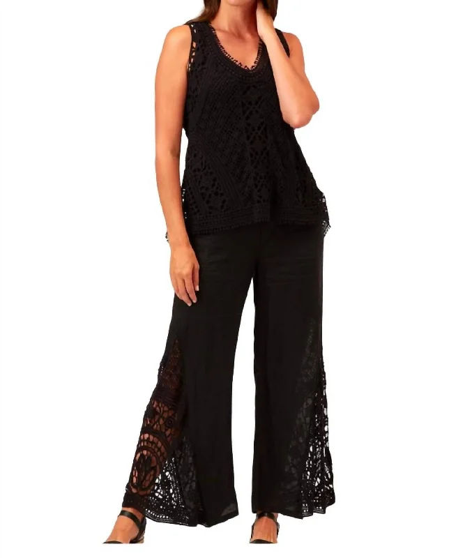 Independent design Formal slim-fit pants Ismay Palazzo Pant In Black