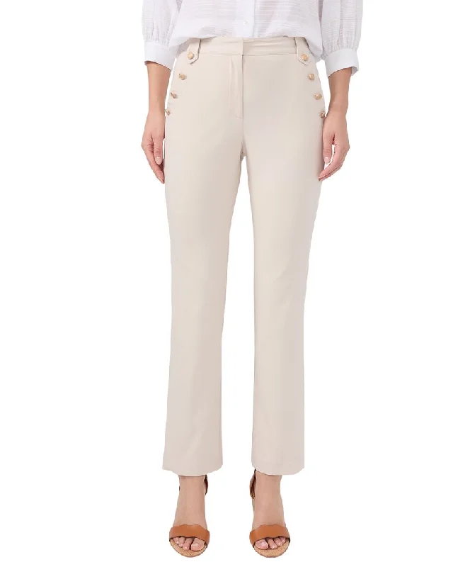 Letter embroidery Casual denim leggings J.McLaughlin Solid Grenz Pant