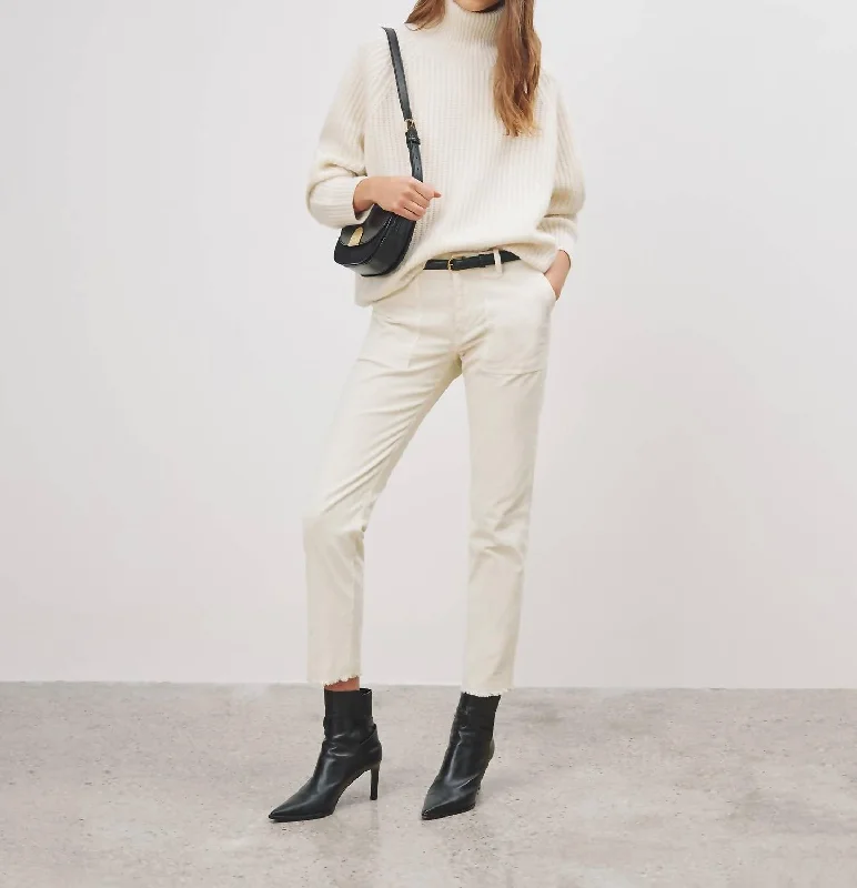 Street Style Jenna Pant In Winter White