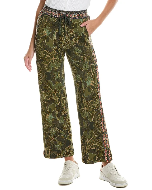 Personality Publicity Comfortable office trousers Johnny Was Hirz Camo Wide Leg Side Tape Pant Personality Publicity Comfortable office trousers Johnny Was Hirz Camo Wide Leg Side Tape Pant