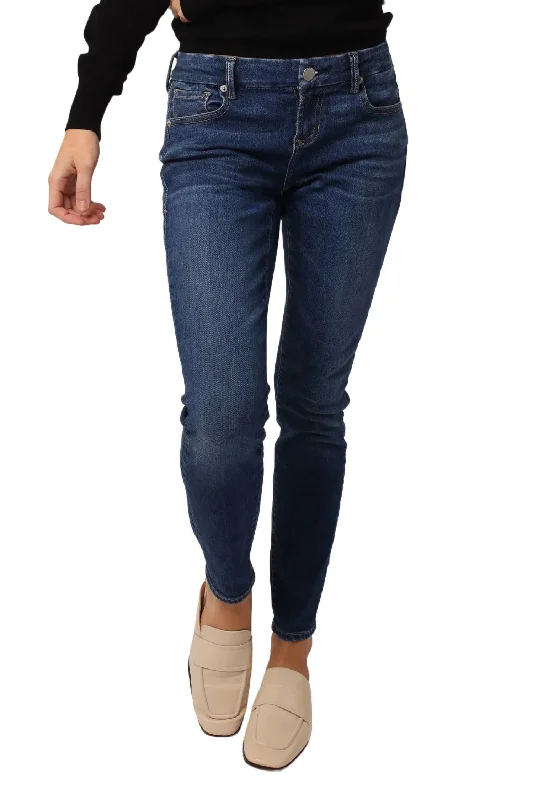 Comfortable And Simple Women's plaid trousers Joyrich Mid Rise Skinny Jeans In Dark Wash Comfortable And Simple Women's plaid trousers Joyrich Mid Rise Skinny Jeans In Dark Wash