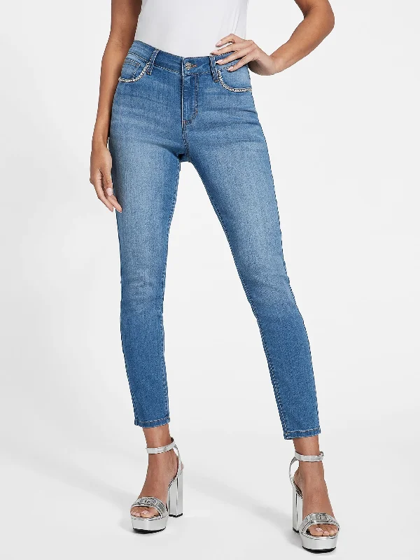 Urban Fashion Jogger cotton trousers Larissa Chain-Link Jeans