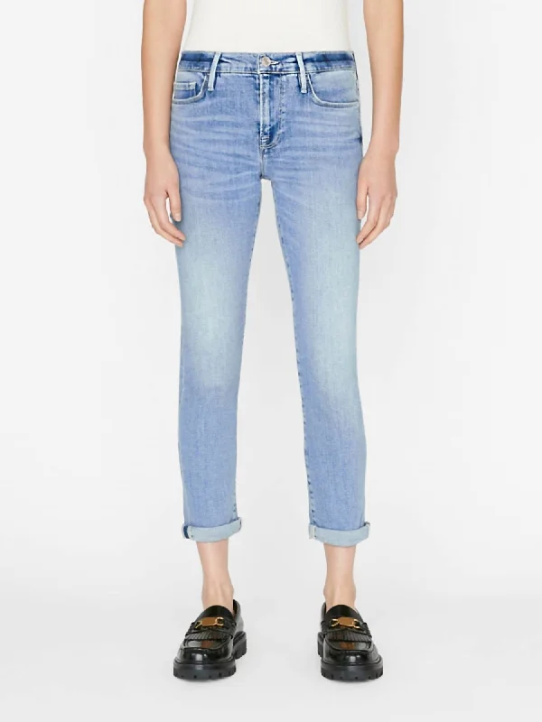 Short skirt design Ribbed leggings Le Garcon Jeans In Galeston