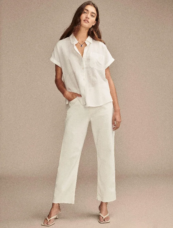 Alice style Checkered casual trousers Lucky Brand Women's 90S Loose Crop
