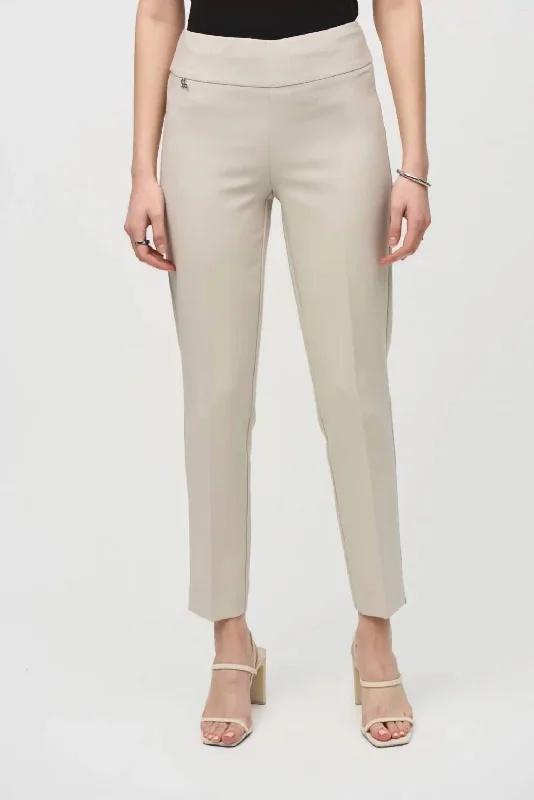 Sports outdoor style Lux Twill Slim-Fit Pull-On Pants In Moonstone