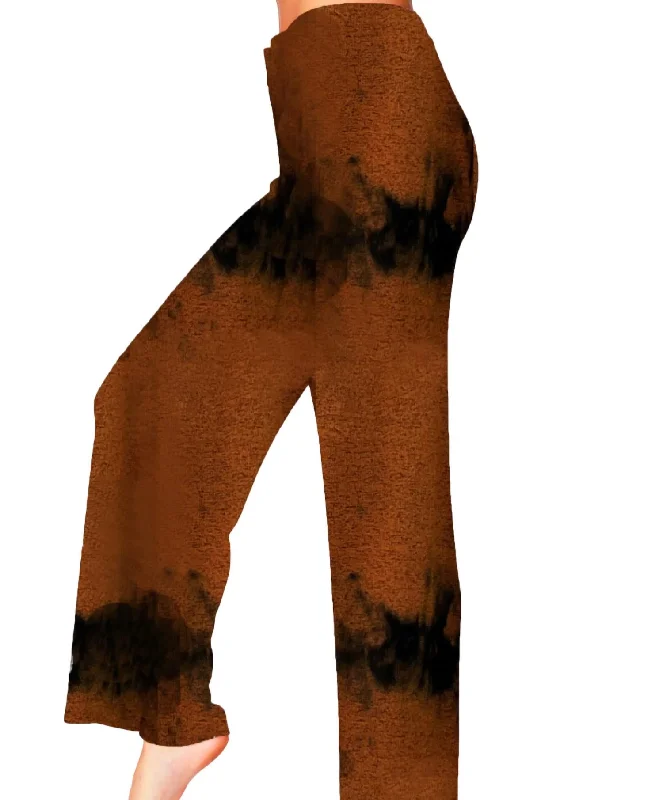 Creative Style Marble Wash Lounge Pant In Spice