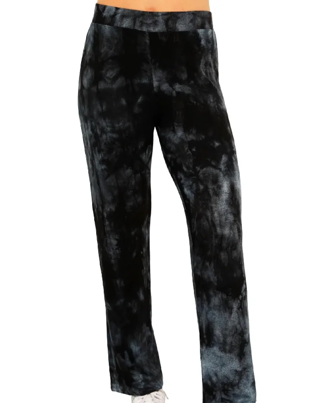 Sports Tights Marble Wash Lounge Pant In Storm