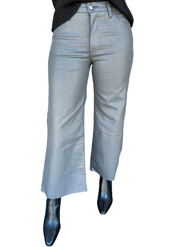 Retro Style Meg High Rise Pant In Grey