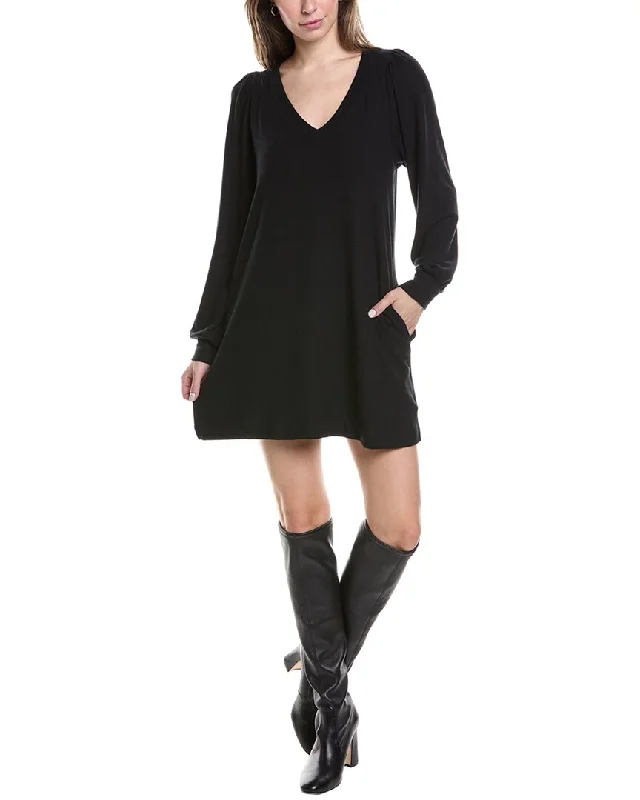 Sports Casual Style Michael Stars Trisha V-Neck Swing Sweaterdress