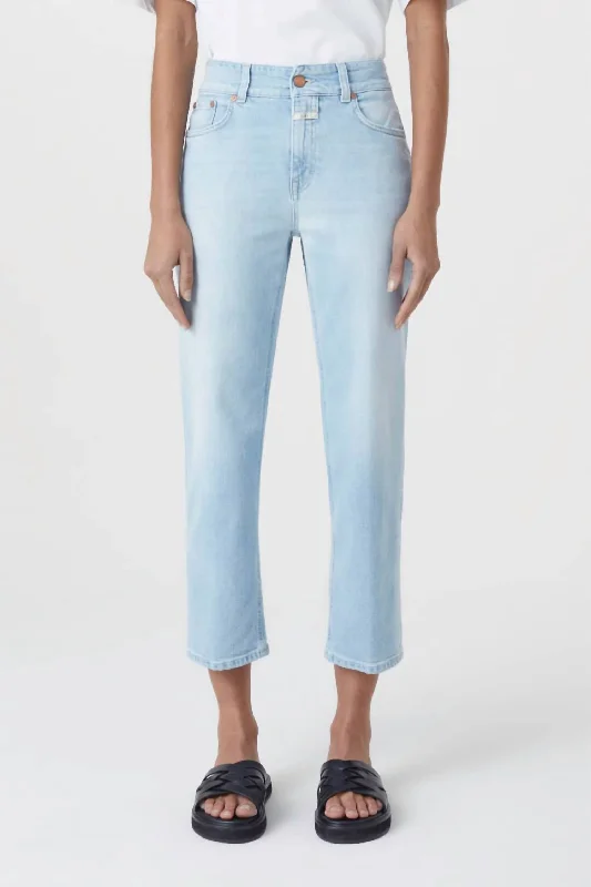 Boutique display Quilted women’s pants Milo Jeans In Light Blue