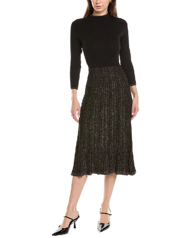 Round neck design Nanette Nanette Lepore Lurex Sweaterdress